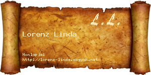 Lorenz Linda névjegykártya
